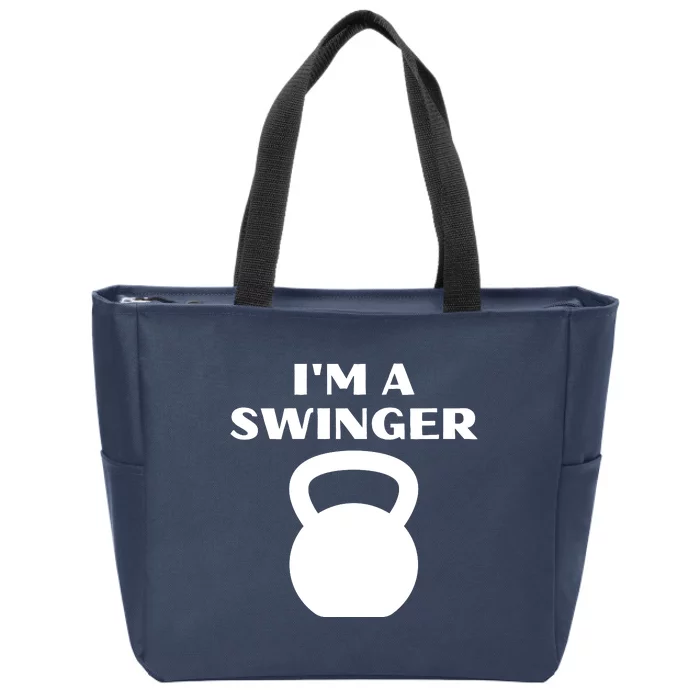 Kettlebell Zip Tote Bag