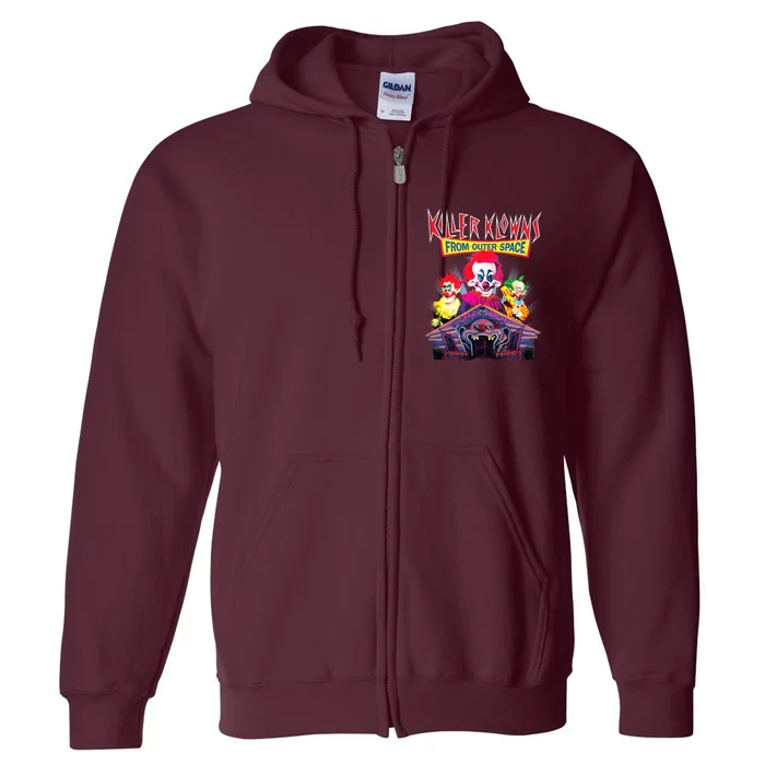 Killer Klowns From Outer Space Crazy House Full Zip Hoodie