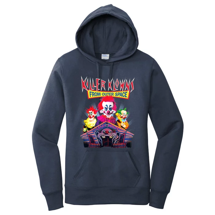 Killer Klowns From Outer Space Crazy House Women's Pullover Hoodie