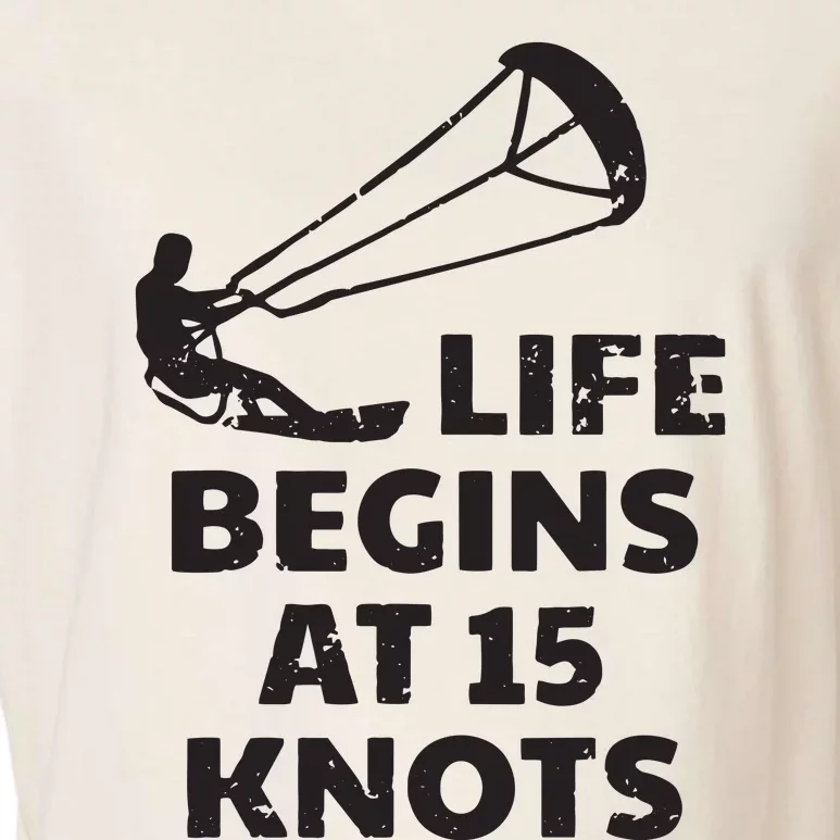 Kiteboarding Kitesurfing Funny 15 Knots Joke Kiteboarder Garment-Dyed Women's Muscle Tee