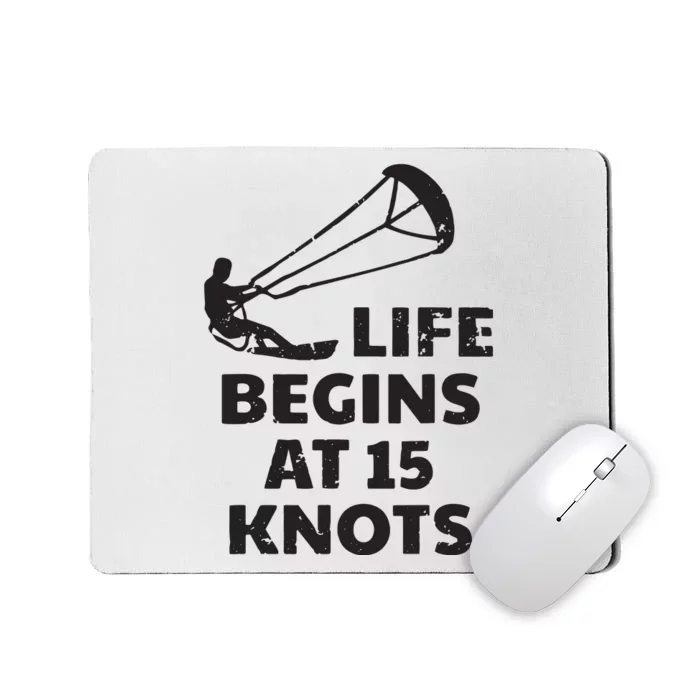 Kiteboarding Kitesurfing Funny 15 Knots Joke Kiteboarder Mousepad