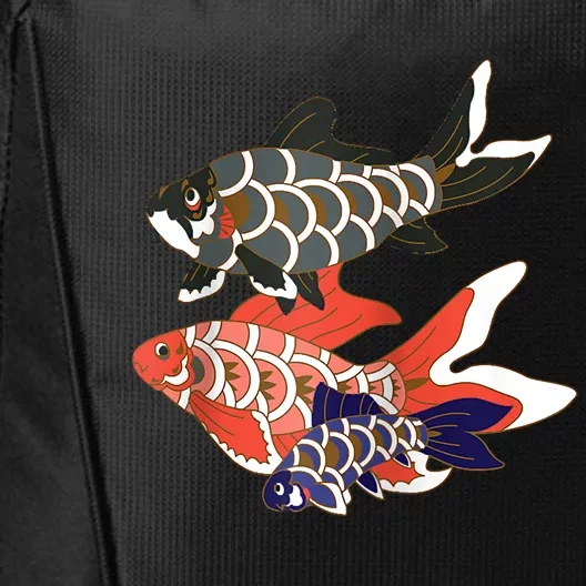 Koinobori Koi Family Raglan Baseball City Backpack