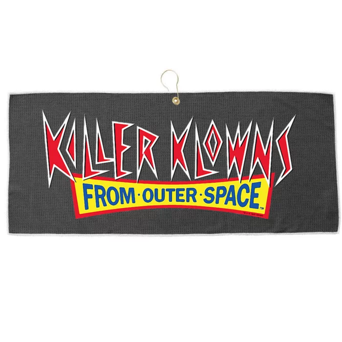 Killer Klowns From Outer Space Logo Large Microfiber Waffle Golf Towel