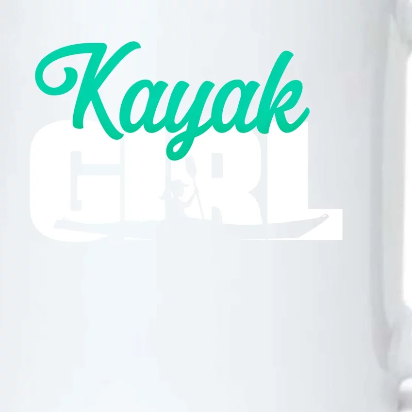 Kayaking Kayak Gift Black Color Changing Mug