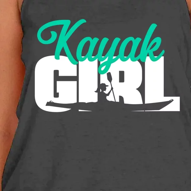 Kayaking Kayak Gift Women's Knotted Racerback Tank