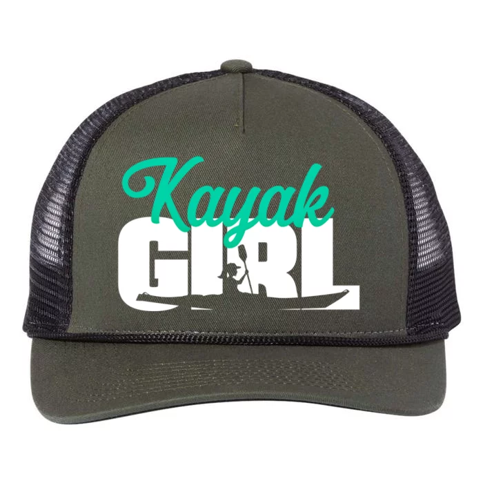 Kayaking Kayak Gift Retro Rope Trucker Hat Cap