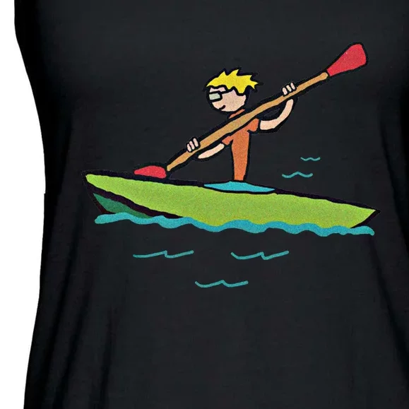 Kayaking Kayak Gift Ladies Essential Flowy Tank