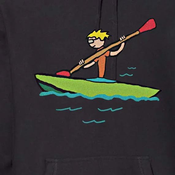 Kayaking Kayak Gift Premium Hoodie