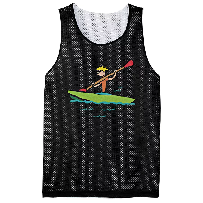 Kayaking Kayak Gift Mesh Reversible Basketball Jersey Tank