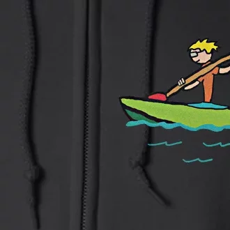 Kayaking Kayak Gift Full Zip Hoodie