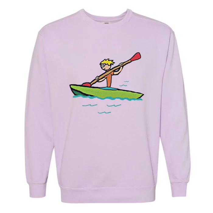 Kayaking Kayak Gift Garment-Dyed Sweatshirt