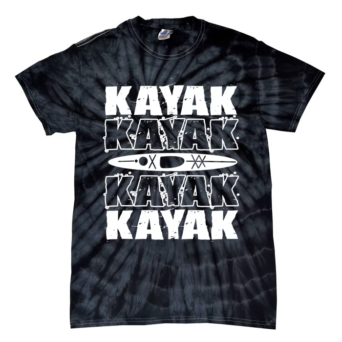 Kayak Kayak Gift Tie-Dye T-Shirt