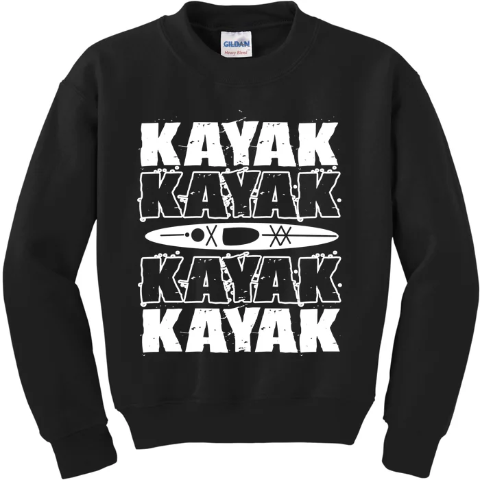 Kayak Kayak Gift Kids Sweatshirt