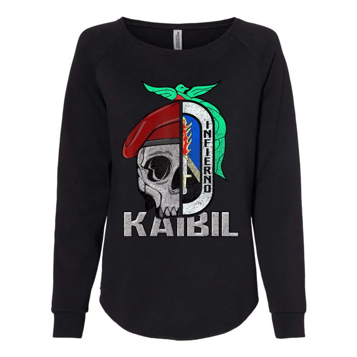 Kaibil Kaibiles Guatemalan Army Special Force Patriot Womens California Wash Sweatshirt