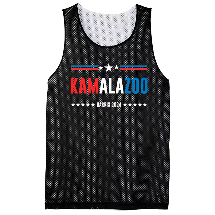 Kamalazoo Kamala Harris 2024 Funny Political Sayings Mesh Reversible Basketball Jersey Tank