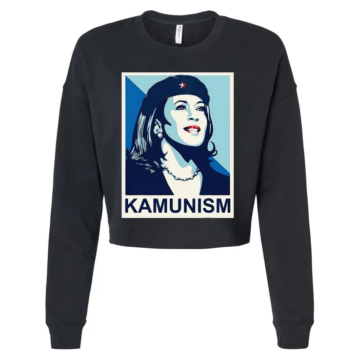 Kamunism Kamala Harris 2024 Cropped Pullover Crew