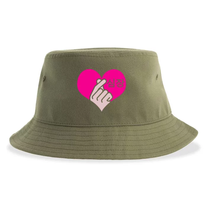 Kgiftpop Kgiftdrama Heart Hand Korean Pop Music Fan Gift Meaningful Gift Sustainable Bucket Hat