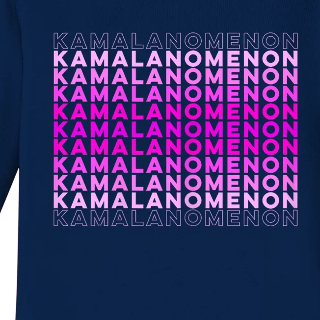 Kamalanomenon Kamala Harris For President Baby Long Sleeve Bodysuit