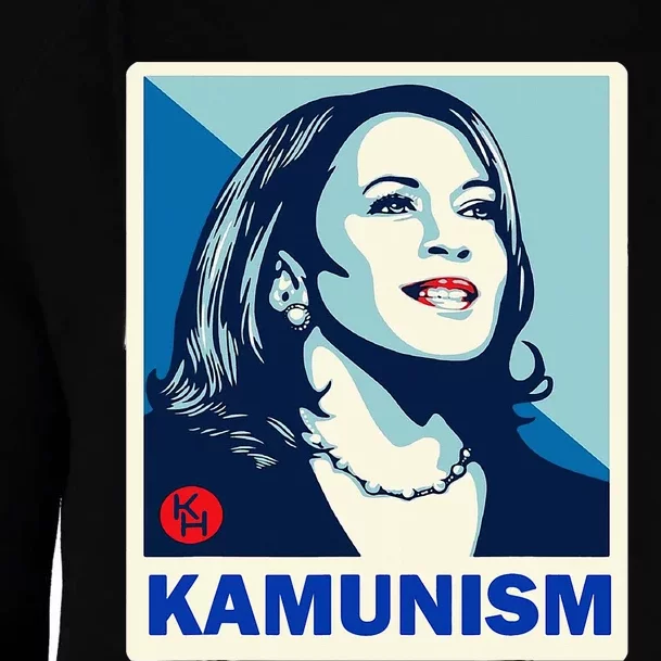 Kammunism Kamala Harris President Election Womens Funnel Neck Pullover Hood