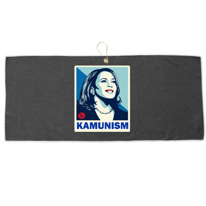 Kammunism Kamala Harris President Election Large Microfiber Waffle Golf Towel