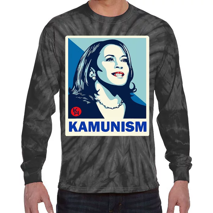 Kammunism Kamala Harris President Election Tie-Dye Long Sleeve Shirt