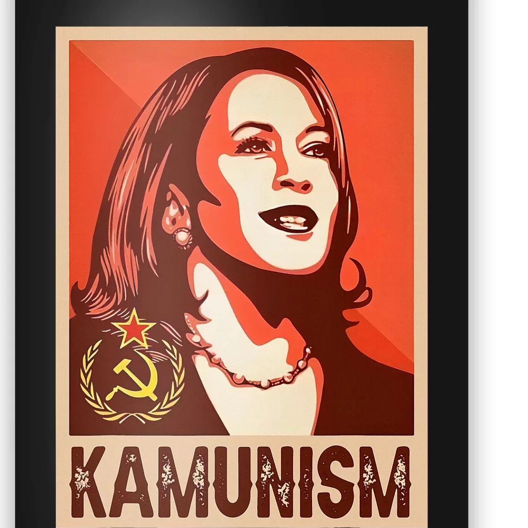 Kamunism Kamala Harris Communist 2024 Election Political Poster