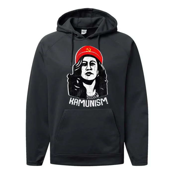 Kamunism Kamala Harris 2024 Election Communism Humor Performance Fleece Hoodie