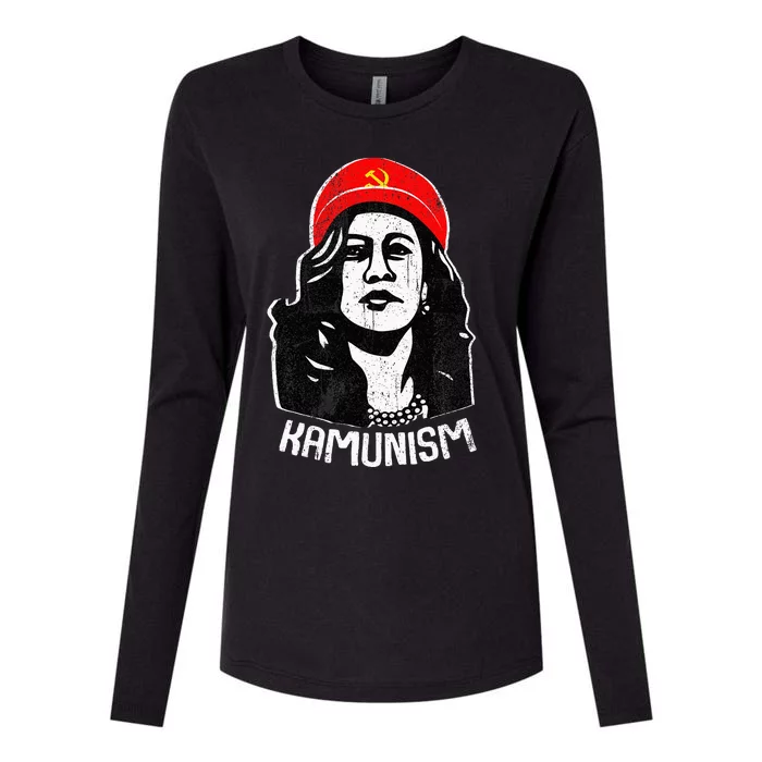 Kamunism Kamala Harris 2024 Election Communism Humor Womens Cotton Relaxed Long Sleeve T-Shirt