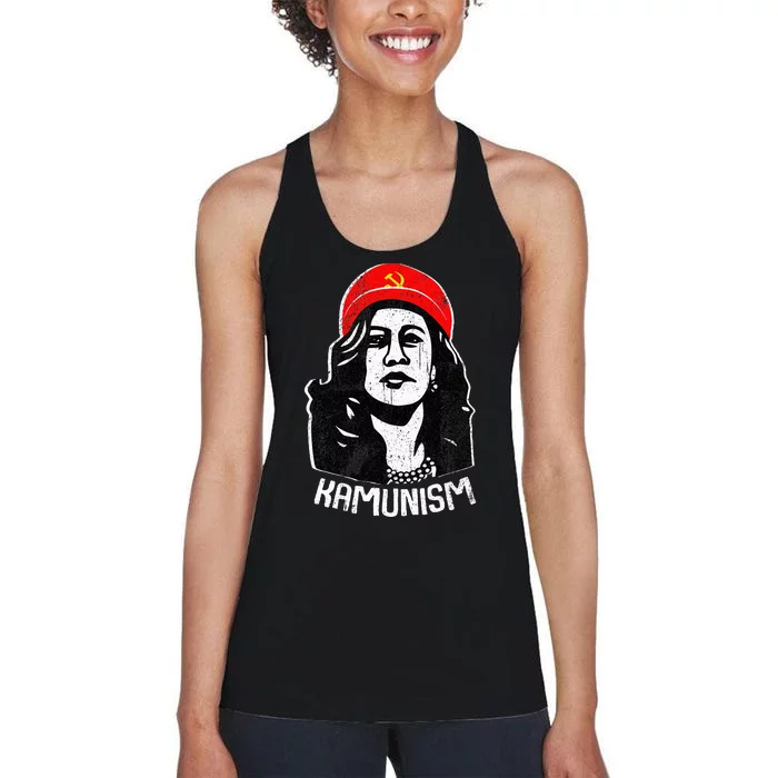 Kamunism Kamala Harris 2024 Election Communism Humor Women's Racerback Tank