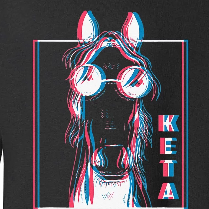 Keta Ketamine Horse Rave Dj Party Techno Toddler Sweatshirt