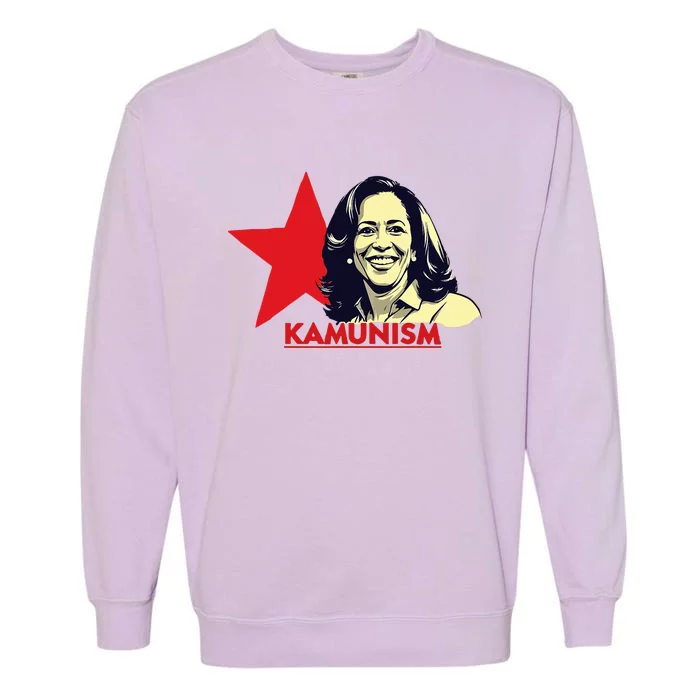 Kamunism Kamala Harris 2024 Elections Funny Trend Garment-Dyed Sweatshirt