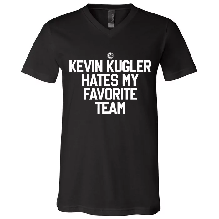 Kevin Kugler Hates My Favorite Team V-Neck T-Shirt