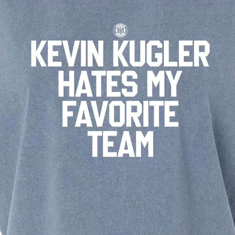 Kevin Kugler Hates My Favorite Team Garment-Dyed Women's Muscle Tee