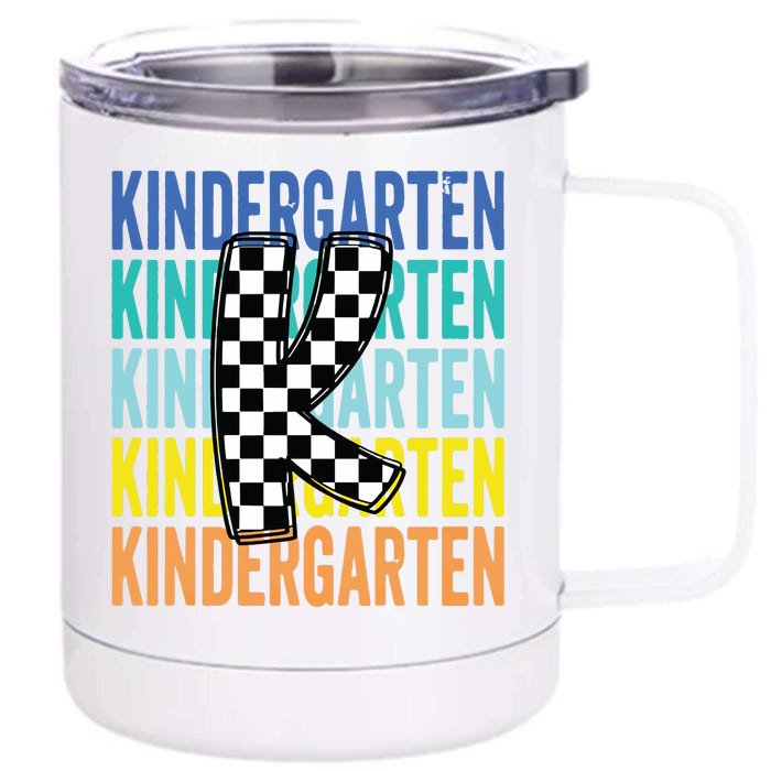 Kindergarten Front & Back 12oz Stainless Steel Tumbler Cup