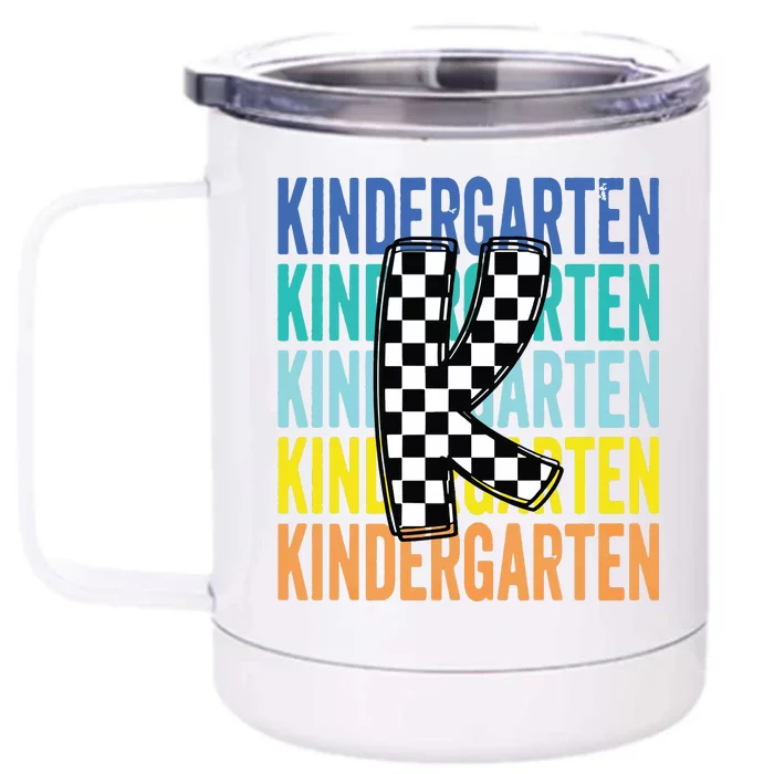 Kindergarten Front & Back 12oz Stainless Steel Tumbler Cup