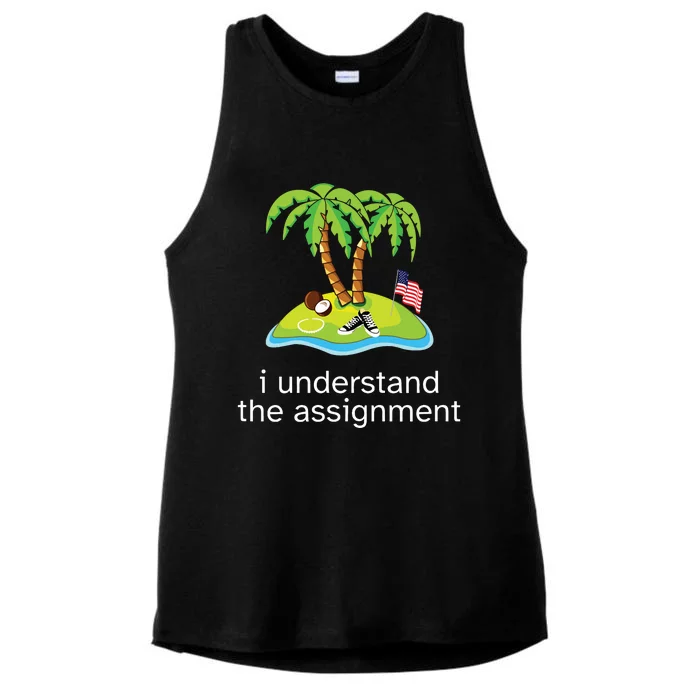 Khive Kamala I Understand The Assignment Ladies Tri-Blend Wicking Tank