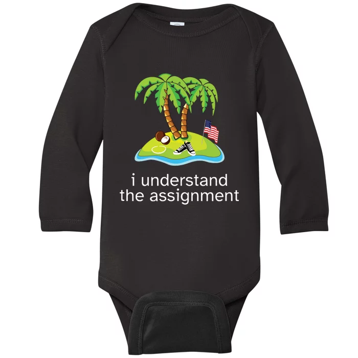 Khive Kamala I Understand The Assignment Baby Long Sleeve Bodysuit