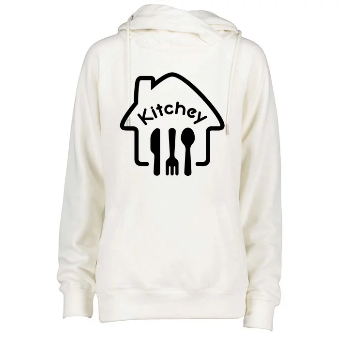 Kitchey Womens Funnel Neck Pullover Hood