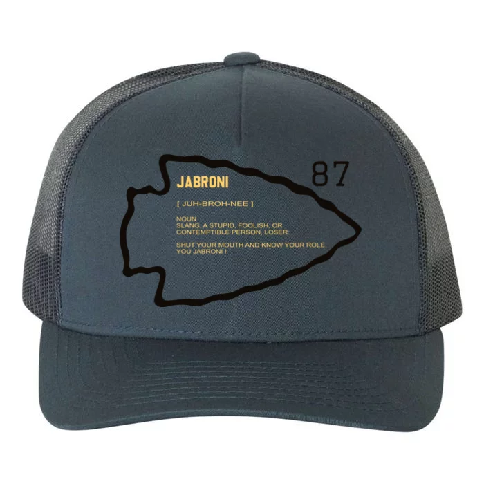 KC Kelce Jabroni Definition Yupoong Adult 5-Panel Trucker Hat