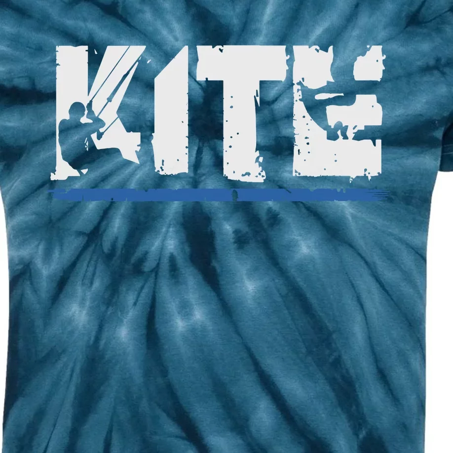 KITE Kiteboarding Kiting Kitesurfing Kitesurf Gift Kids Tie-Dye T-Shirt