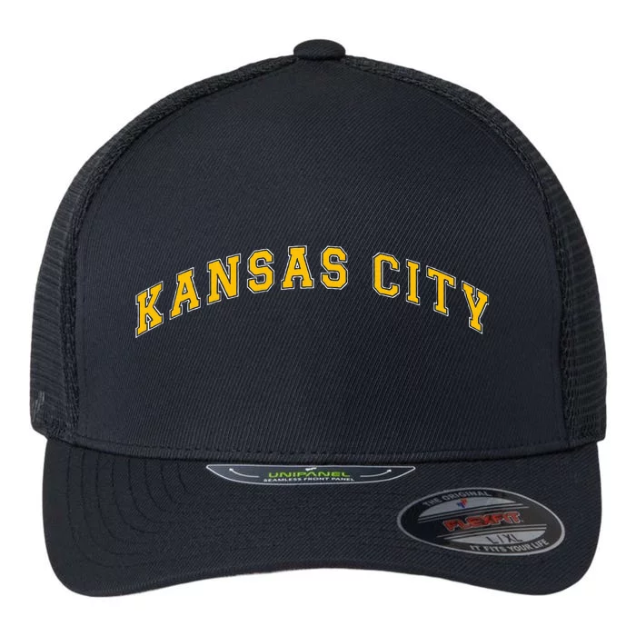 Kool Kc Kansas City Retro Vintage Varsity Style Outfit Kc Flexfit Unipanel Trucker Cap