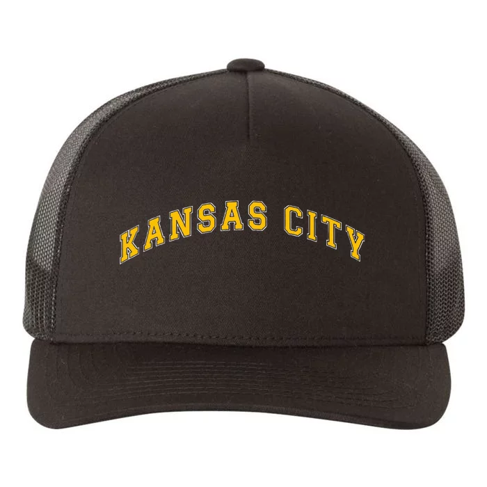 Kool Kc Kansas City Retro Vintage Varsity Style Outfit Kc Yupoong Adult 5-Panel Trucker Hat