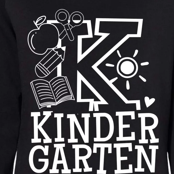 K Kinder Kindergarten Teacher Team Gift Womens California Wash Sweatshirt