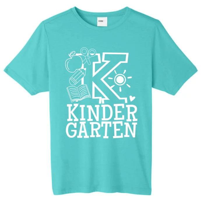 K Kinder Kindergarten Teacher Team Gift ChromaSoft Performance T-Shirt