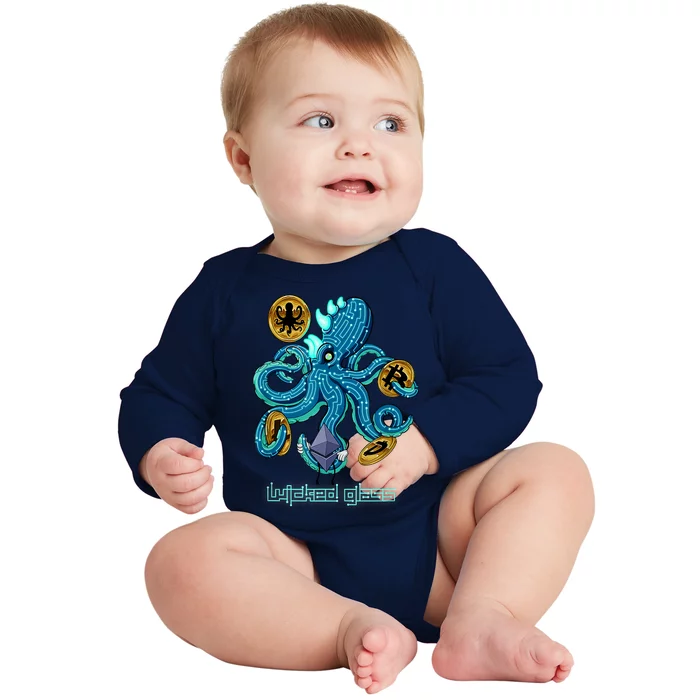 Krypto Kraken Baby Long Sleeve Bodysuit