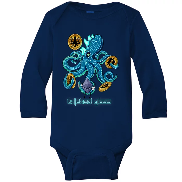 Krypto Kraken Baby Long Sleeve Bodysuit