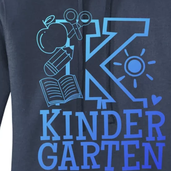 K Kinder Kindergarten Teacher Team Gift Women's Pullover Hoodie