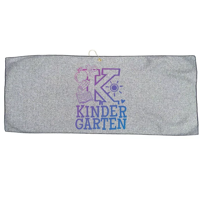 K Kinder Kindergarten Teacher Team Gift Large Microfiber Waffle Golf Towel