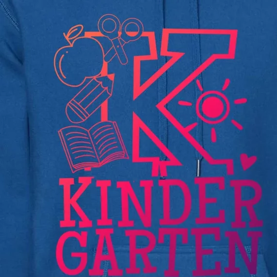 K Kinder Kindergarten Teacher Team Gift Premium Hoodie