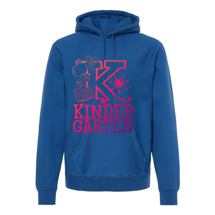 K Kinder Kindergarten Teacher Team Gift Premium Hoodie